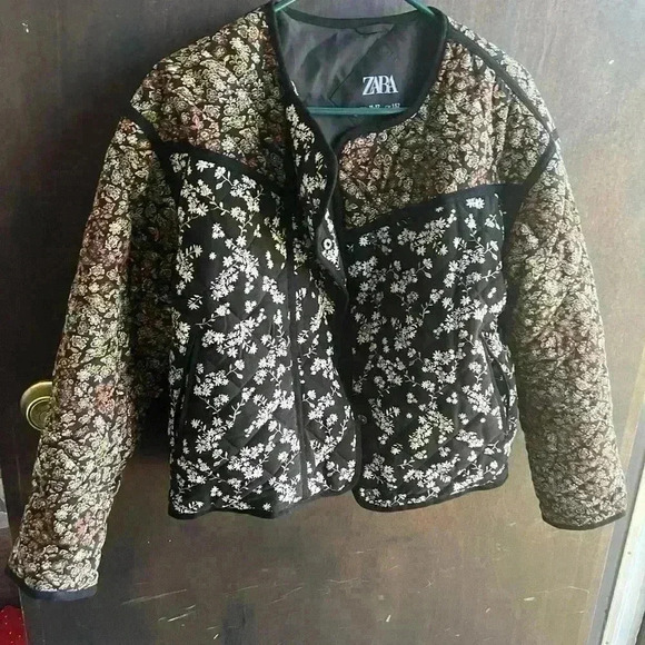 Zara Jackets & Coats | Zara | Quilted Spring Jacket|
Color: Black/Brown 11/12Y - Picture 1 of 7